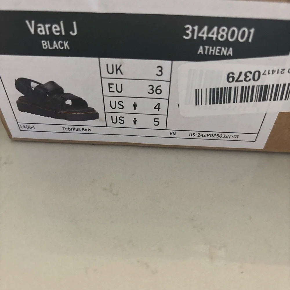 Dr. Martens Black Kids Sandals